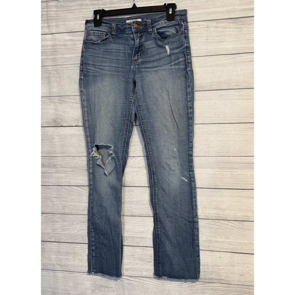 Sneak Peek SP Distressed Raw Hem Jeans – Women’s Size 27 - Picture 2 of 14